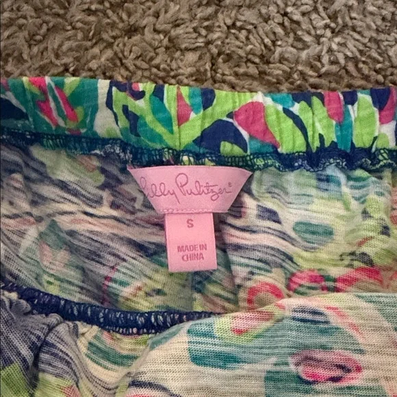 Lilly Pulitzer Blue and Green tube top - Picture 2 of 4